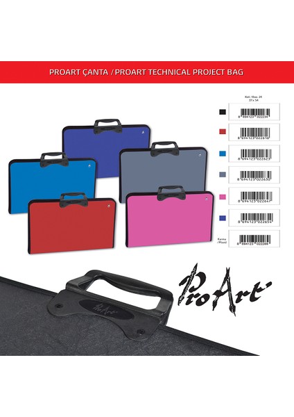 Teknik Resim Çantası Art College 37X54 Proart Siyah