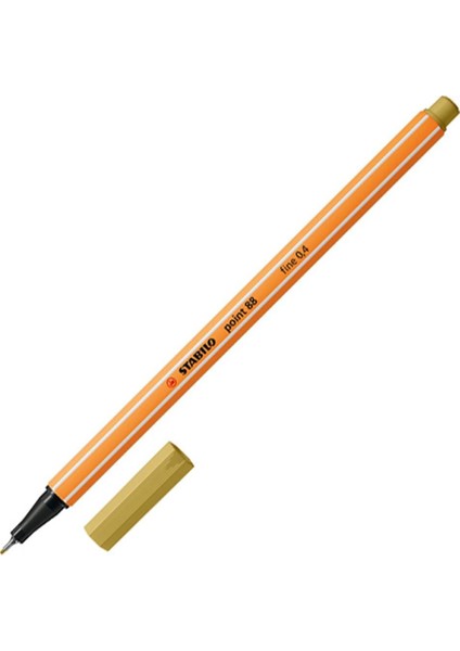 Keçe Uçlu Ince Kalem 88 Point 0.4 mm Açık Haki 88/66