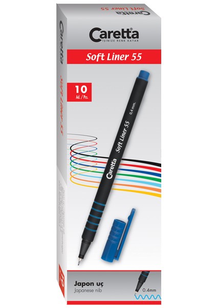 Softliner Keçeli Kalem 0.4 mm Yeşil 10 Lu 55/04