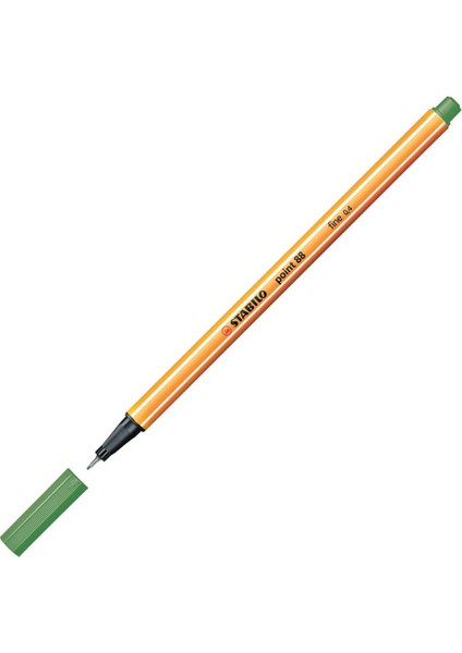 Keçe Uçlu Ince Kalem 88 Point 0.4 mm Yeşil 88/36