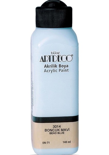 Akrilik Boya 140 ml Boncuk Mavi 070R-3014