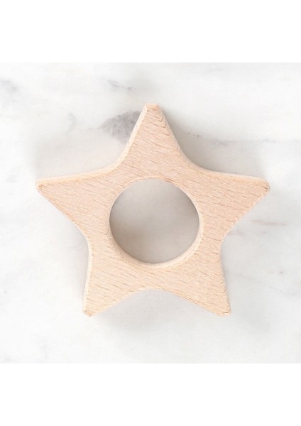 Loren Crafts Yıldız Figürlü Organik Ahşap Diş Kaşı