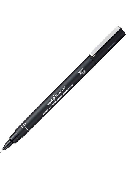 Çizim Kalemi Akrilik Uçlu Fine Line Pin 0.03 mm Siyah Pın 003-200