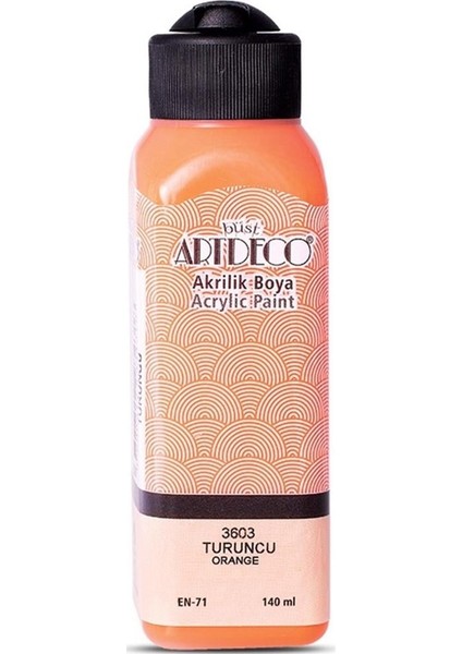 Akrilik Boya 140 ml Turuncu 070R-3603