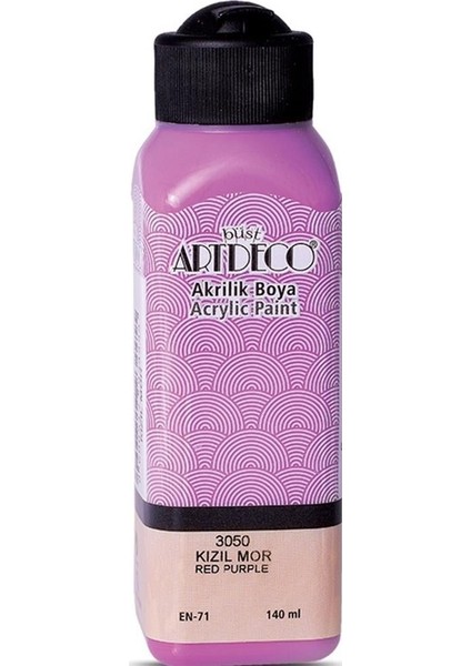 Akrilik Boya 140 ml Kızıl Mor 070R-3050