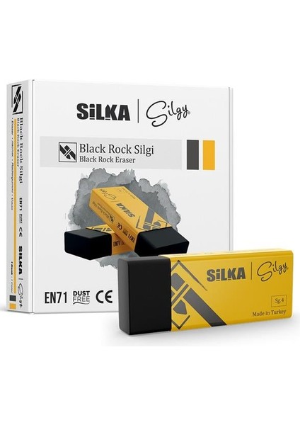 Öğrenci Silgisi Siyah Rock 20 Li Siyah Art.no.9