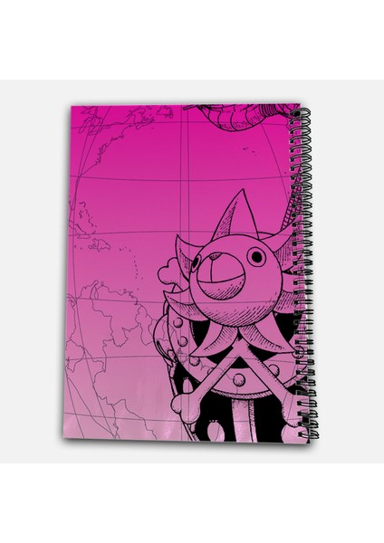 One Piece Chopper Çizgili A4 Okul Defteri 72 Yaprak Model 2 - Hasır Şapka Serisi modelleri