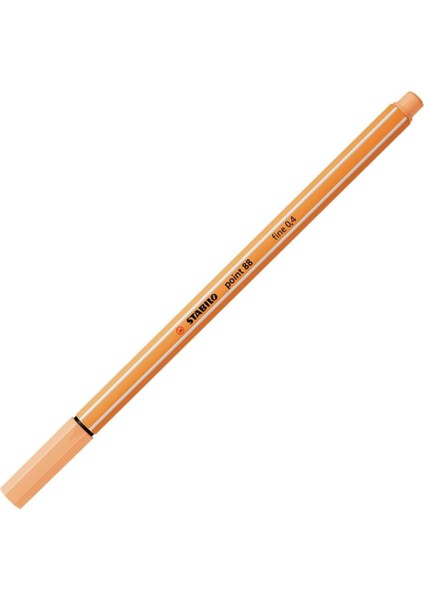 Keçe Uçlu Ince Kalem 88 Point 0.4 mm Pastel Turuncu 88/25
