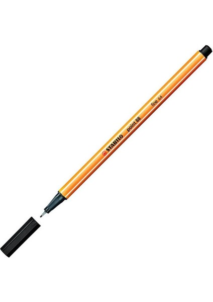 Keçe Uçlu Ince Kalem 88 Point 0.4 mm Siyah 88/46