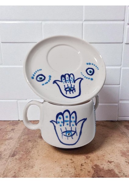 El Yapımı Fatıma Eli(Hamse Eli) Bereket Tabaklı Kupa fiyatları