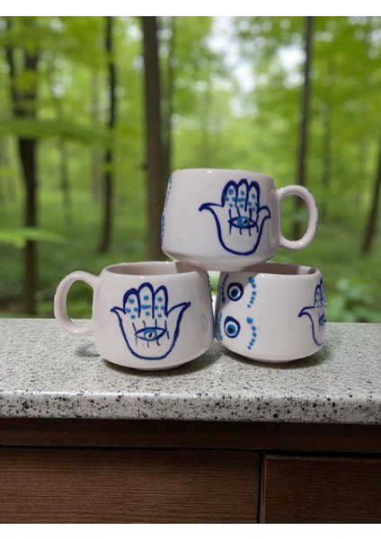 El Yapımı Fatıma Eli(Hamse Eli) Bereket Tabaklı Kupa modelleri