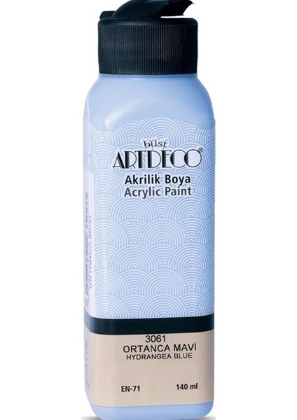 Akrilik Boya 140 ml Ortanca Mavi 070R-3061