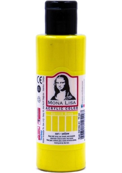 Akrilik Boya 70 ml Limon Sarı SD150-01