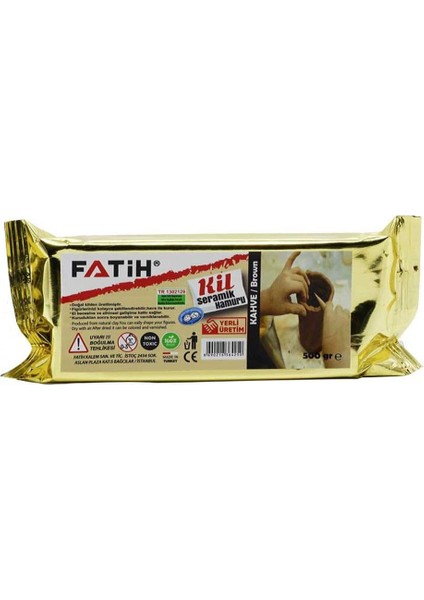Seramik Hamuru Doğal Kil 500 gr Kahverengi 36425