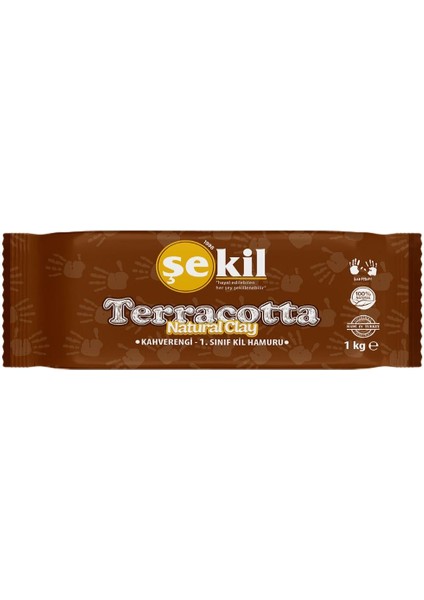 Seramik Hamuru Terracotta 1000 gr Kahverengi VK1000KHV