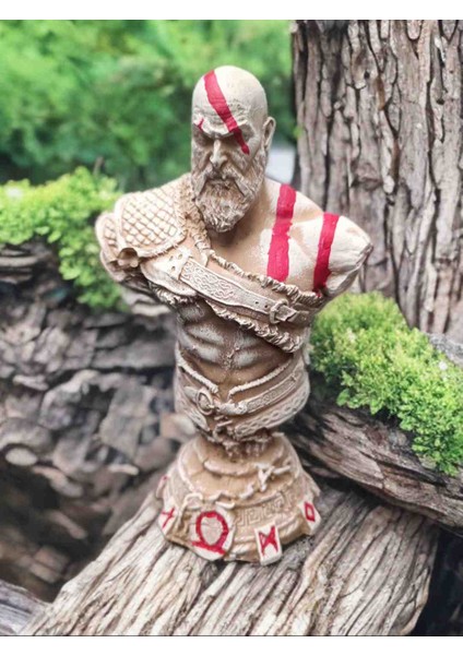 God Of War Kratos Figürü 20 cm Mermerit Biblo