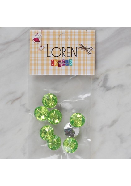 Loren Crafts Yeşil 8 Li Düğme - 211