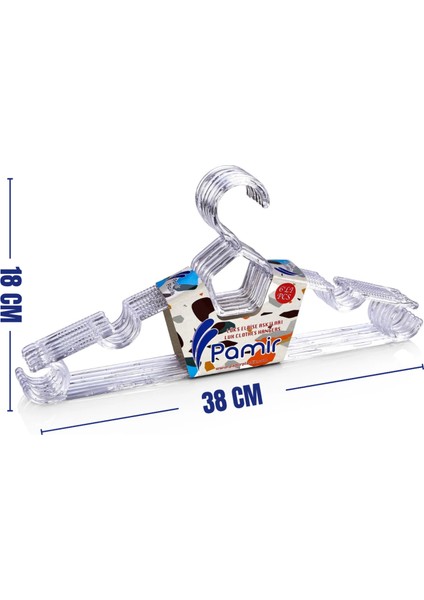 18 Adet Şeffaf Elbise Askısı Kristal Askı fiyatları