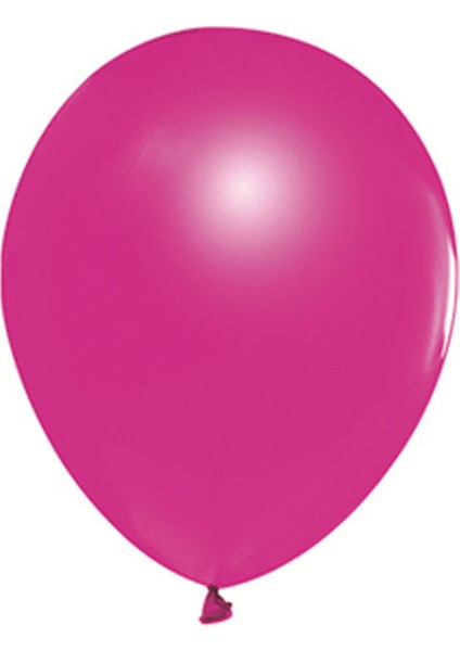 Balon Metalik Fuşya 100 Lü