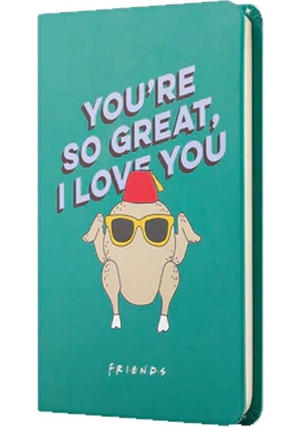 Sert Kapak Lastikli Mini Defter Friends Hindi Yeşil 80 Yp 9X14 DFT-388296
