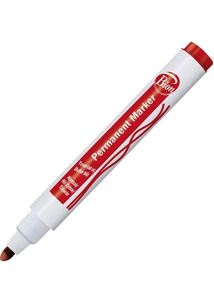 Markör Permanent Yuvarlak Uçlu Kırmızı 9175