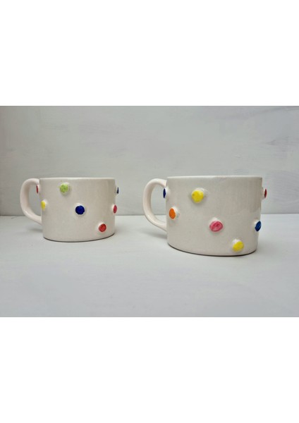 -Kulplurenkli Neşeli Fincan-Kupalar