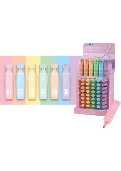 Fosforlu Kalem Macaron 05 Pastel Mavi F1563