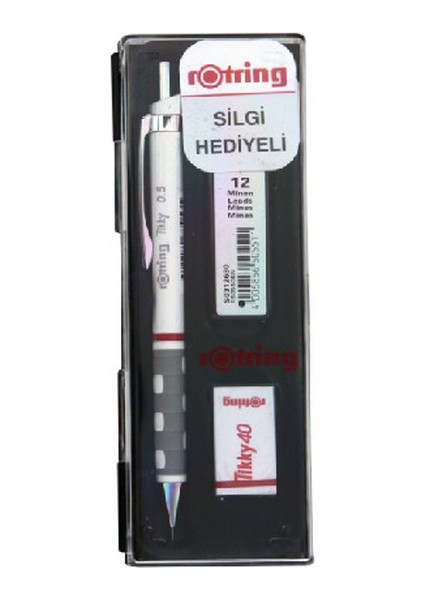 Okul Seti Versatil+Min Silgi Hediyeli 0.5 mm Beyaz RO-KK07-05B