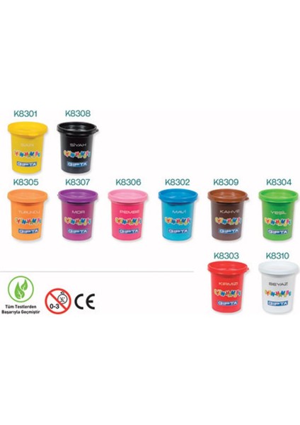 Oyun Hamuru 120 gr Siyah K8308