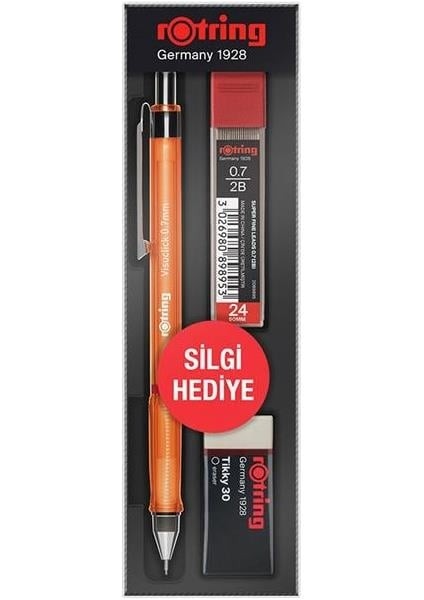 Okul Seti Visuclick Versatil/min Silgi 0.7 mm Turuncu RO-VK07