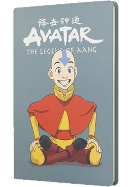 Sert Kapak Butik Defter Avatar Aang Gri 80 Yp 15X21 DFT-388098