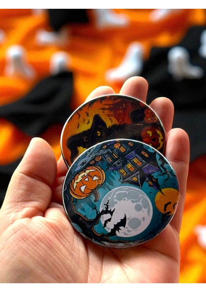 Accessories Cadılar Bayramı Halloween Temalı 58MM Metal Rozet 5 Adet fiyatları