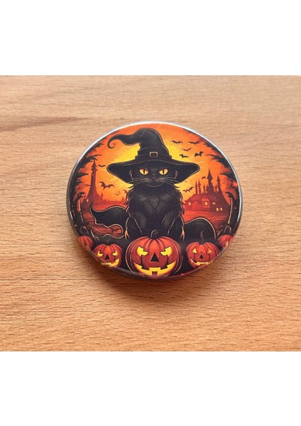 Accessories Cadılar Bayramı Halloween Temalı 58MM Metal Rozet 5 Adet modelleri