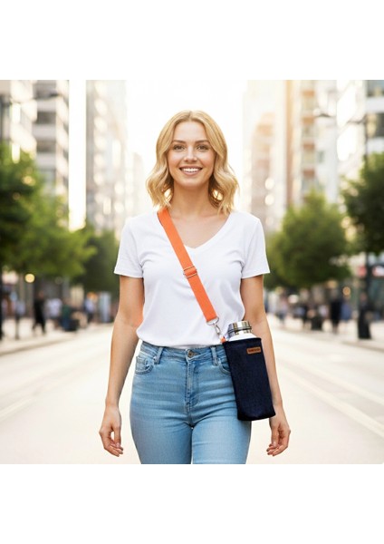 1 Litrelik Matara Kılıfı Su Şişesi Taşıma Çantası Matara ve Termos Kılıfı