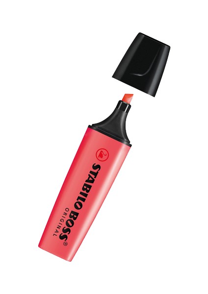 Fosforlu Kalem Boss Kırmızı 70/40