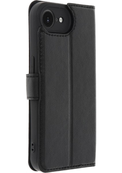 iPhone 16E Kılıf Trend S Plus Kapaklı Kılıf - Siyah