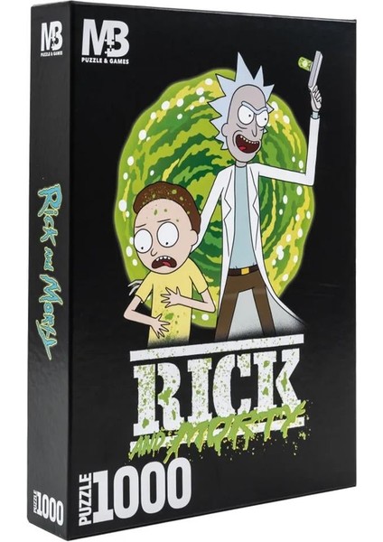 Puzzle 1000 Parça Rick And Morty Portral PZL-388753