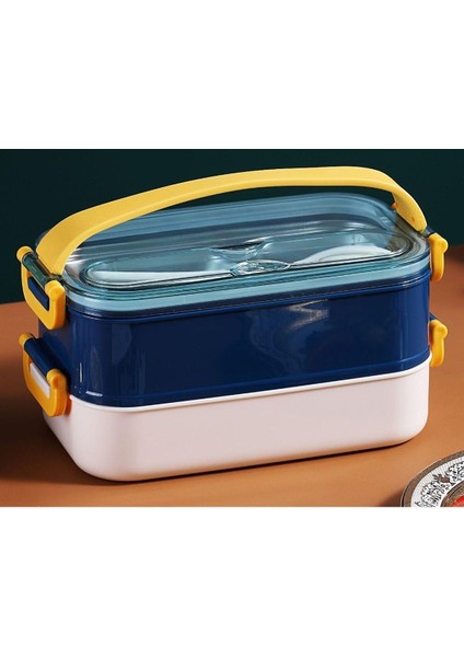 1400 ml Lacivert Paslanmaz Çelik Yemek Kabı - Beslenme Kabı modelleri