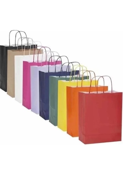 Karton Çanta 10X32X40 A. Kırmızı 90 gr Kraft