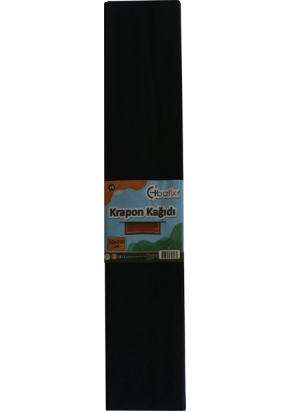 Krapon Kağıdı 10 Lu 50X200 cm Siyah