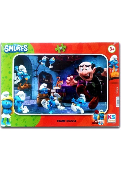 Frame Puzzle 24 Şirinler Lisanslı Ürünler SMR704