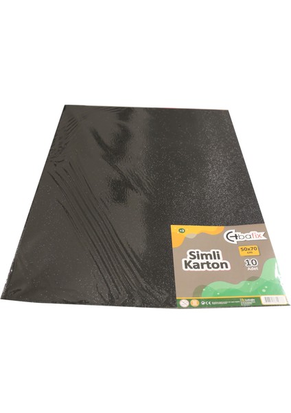 Simli Karton 50X70 Siyah