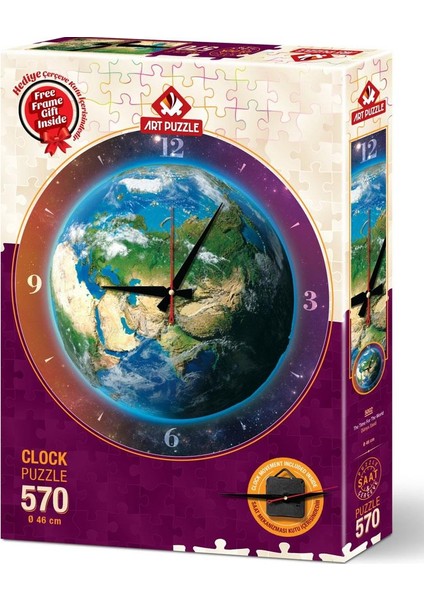 Puzzle 570 Parça Dünya Saati 5002