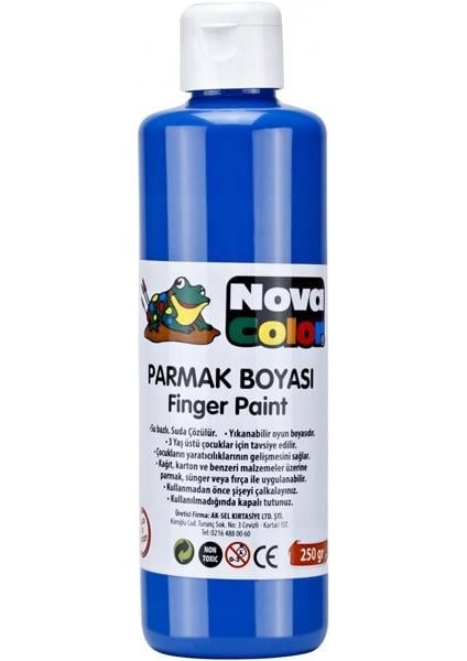Parmak Boyası Mavi 250 gr NC-443