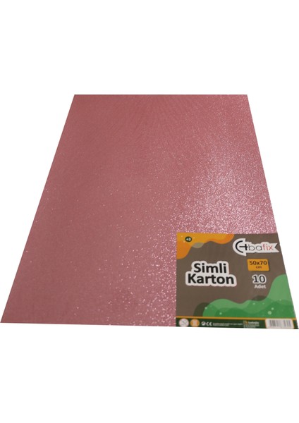 Simli Karton 50X70 Pembe