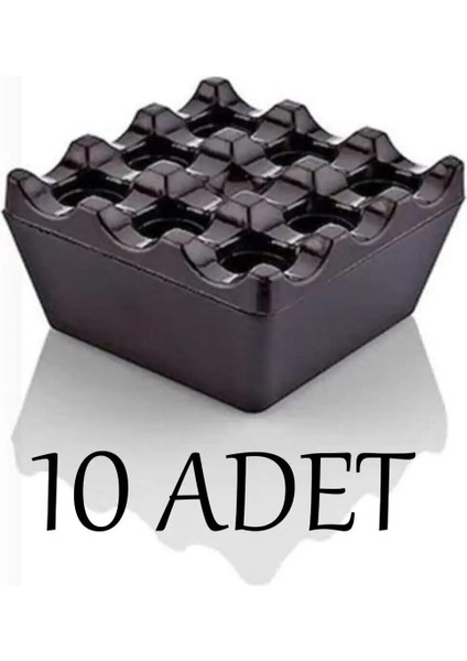 10 Adet Küllük, Izgara Küllük Siyah Melamin, Kül Tablası