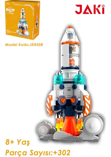 Jaki Mini Space Serisi/uzay ROKETI-JK8508 (+302 Parça) Oyuncak Yapım Seti fiyatları