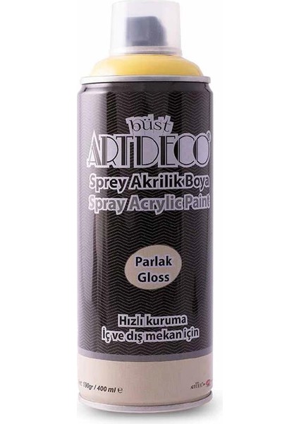 Akrilik Sprey Boya 400 ml Açık Sarı Y-400-130