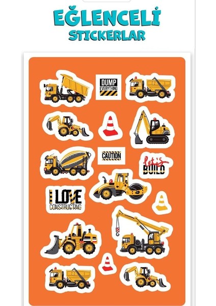 Puffy Sticker Orta Boy Iş Makinası 221201-99