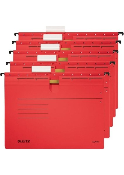 Askılı Dosya Telsiz Delta Karton A4 Kırmızı 6515